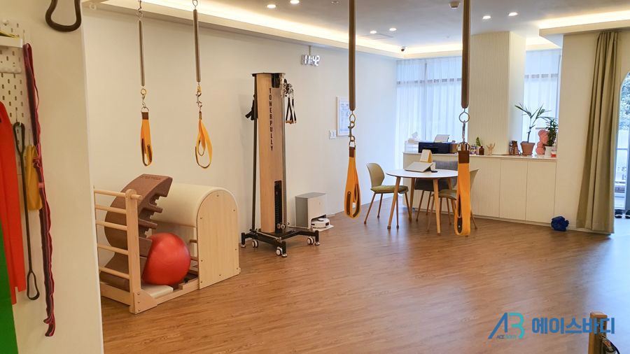 채움필라테스에 설치된 타워풀리