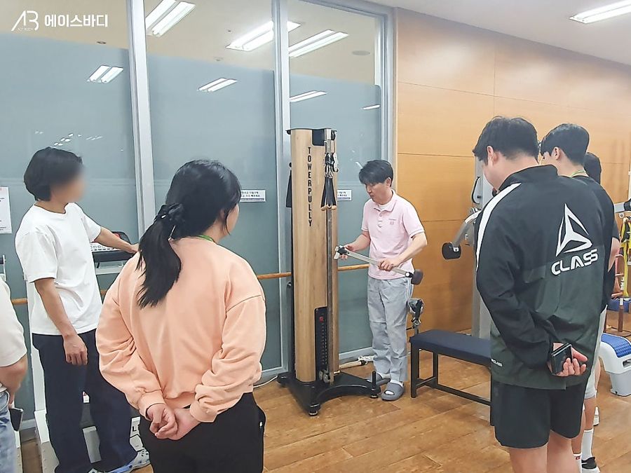 성남시한마음복지관에 설치된 타워풀리