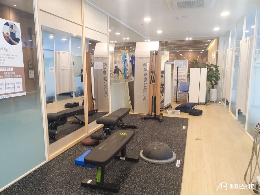 오늘한방병원에 설치된 타워풀리