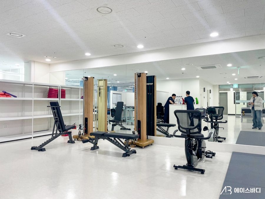 청주21세기병원에 설치된 타워풀리