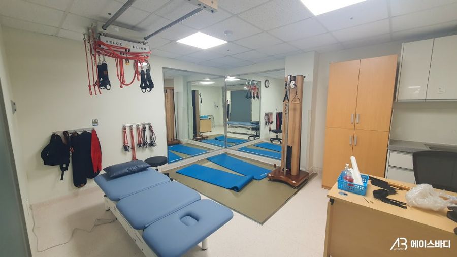 부산대학교병원에 설치된 타워풀리